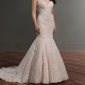 Martina Liana 895 mermaid beaded wedding dress
